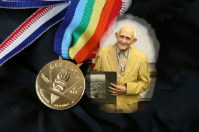 Lloyd Smith and his Medal